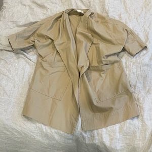 Elizabeth Suzann khaki OS Harper jacket